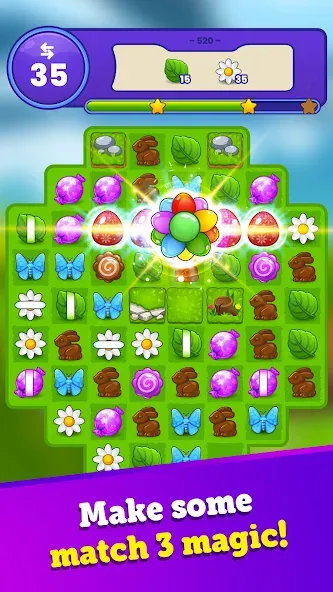 Easter Magic - Match 3 Game (Истер Мэджик) МОД/Взлом [Деньги, Монеты и Меню MOD] Screenshot 5