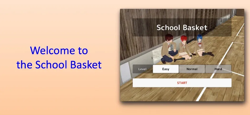 School Basket (Школьная корзина) МОД/Взлом [Бесконечные деньги, Монеты и Мега MOD] Screenshot 1