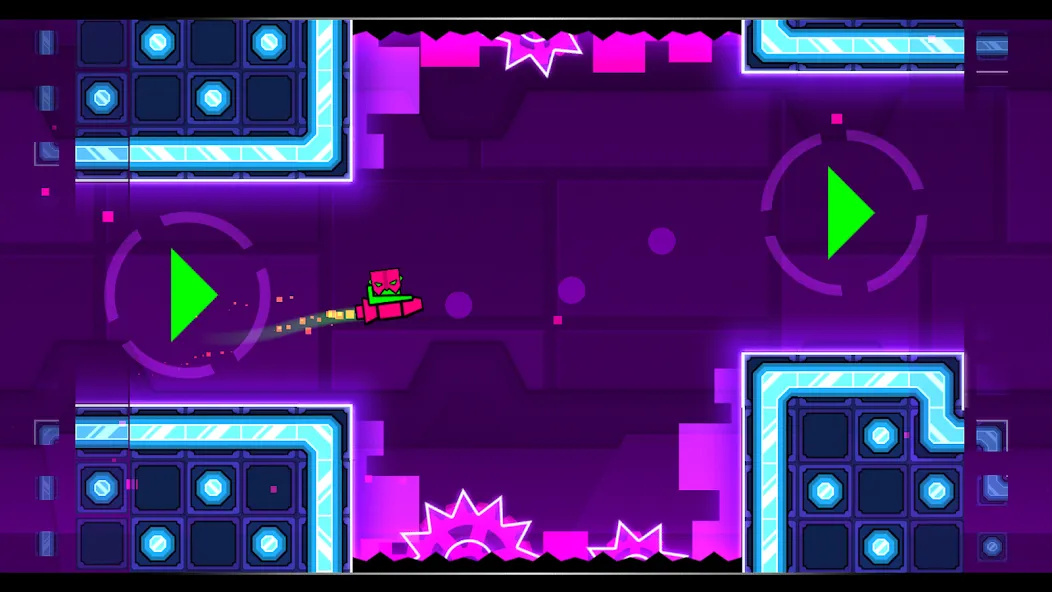 Geometry Dash Meltdown (Геометрия Дэш Мелтдаун) МОД/Взлом [Меню, Бесконечные монеты и Открытые уровни] Screenshot 3