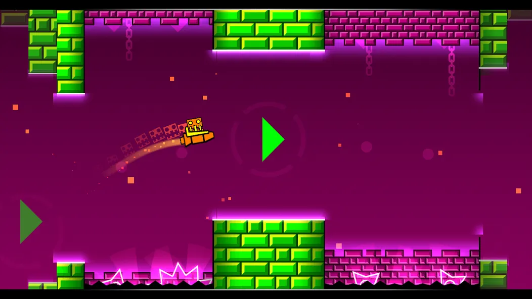 Geometry Dash Meltdown (Геометрия Дэш Мелтдаун) МОД/Взлом [Меню, Бесконечные монеты и Открытые уровни] Screenshot 5