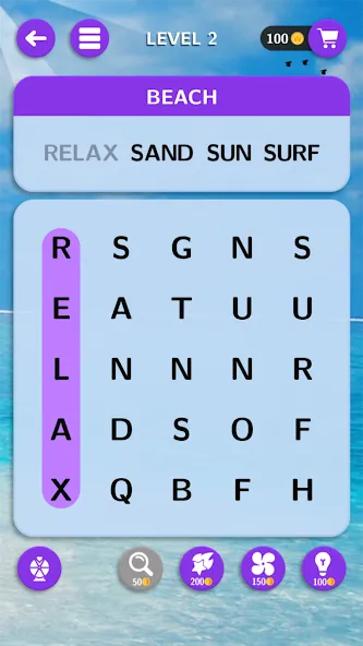 World of Word Search МОД/Взлом [Деньги, Монеты и Меню MOD] Screenshot 1