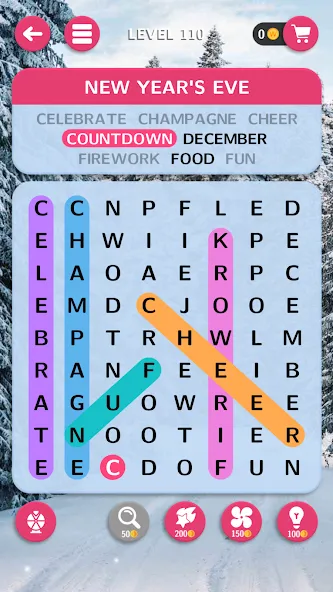 World of Word Search МОД/Взлом [Деньги, Монеты и Меню MOD] Screenshot 3