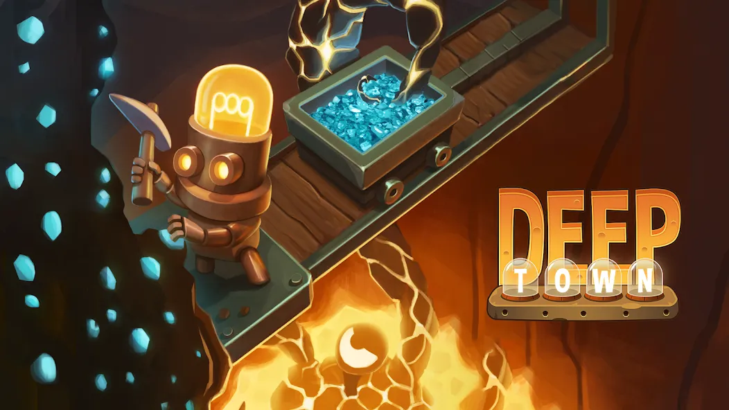 Deep Town: Idle Mining Tycoon (Дип Таун) МОД/Взлом [Все открыто, Дополнительные деньги и Меню MOD] Screenshot 1