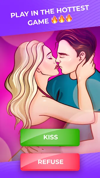 Kiss Me: Kissing Games 18+ (Кисс Ми) МОД/Взлом [Много монет, Открытые уровни и Мега MOD] Screenshot 1