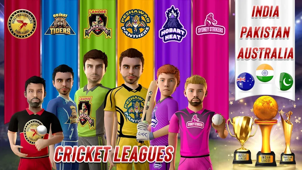 RVG Real World Cricket Game 3D (РВГ Реальная Мировая Крикетная Игра 3D) МОД/Взлом [Много монет, Открытые уровни и Мега MOD] Screenshot 5