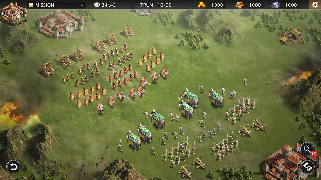 Grand War: Rome Strategy Games (Гранд Вар) МОД/Взлом [Деньги, Монеты и Меню MOD] Screenshot 4