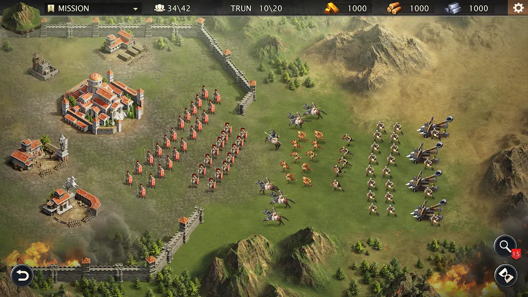 Grand War: Rome Strategy Games (Гранд Вар) МОД/Взлом [Деньги, Монеты и Меню MOD] Screenshot 5