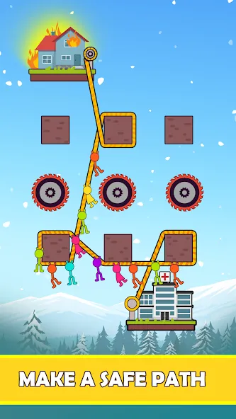 Rope Puzzle (Роуп Паззл) МОД/Взлом [Все открыто, Дополнительные деньги и Меню MOD] Screenshot 2