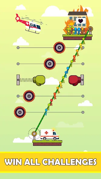 Rope Puzzle (Роуп Паззл) МОД/Взлом [Все открыто, Дополнительные деньги и Меню MOD] Screenshot 5