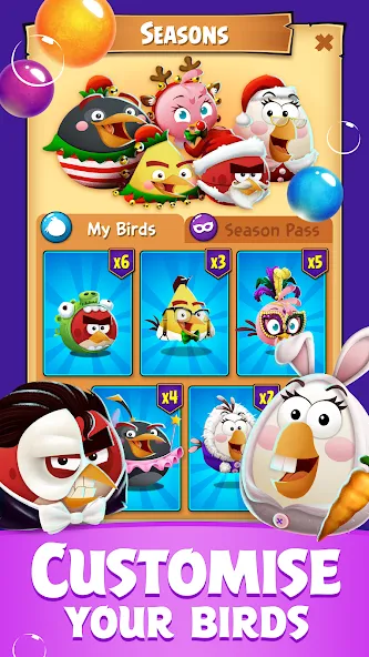 Angry Birds POP Bubble Shooter (Энгри Брдс ПОП Бабл Шутер) МОД/Взлом [Деньги, Монеты и Меню MOD] Screenshot 5