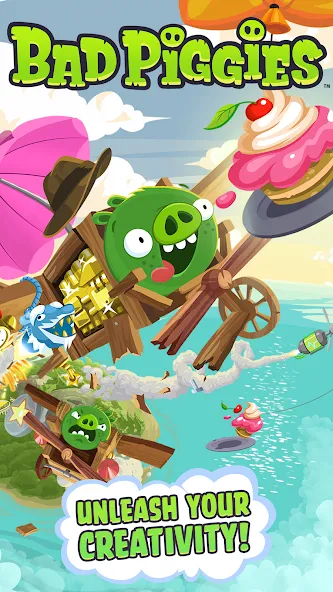 Bad Piggies (Бэд Пиггиз) МОД/Взлом [Все открыто, Дополнительные деньги и Меню MOD] Screenshot 1