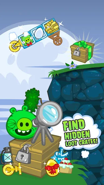 Bad Piggies (Бэд Пиггиз) МОД/Взлом [Все открыто, Дополнительные деньги и Меню MOD] Screenshot 4