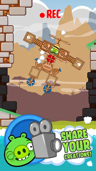 Bad Piggies (Бэд Пиггиз) МОД/Взлом [Все открыто, Дополнительные деньги и Меню MOD] Screenshot 5