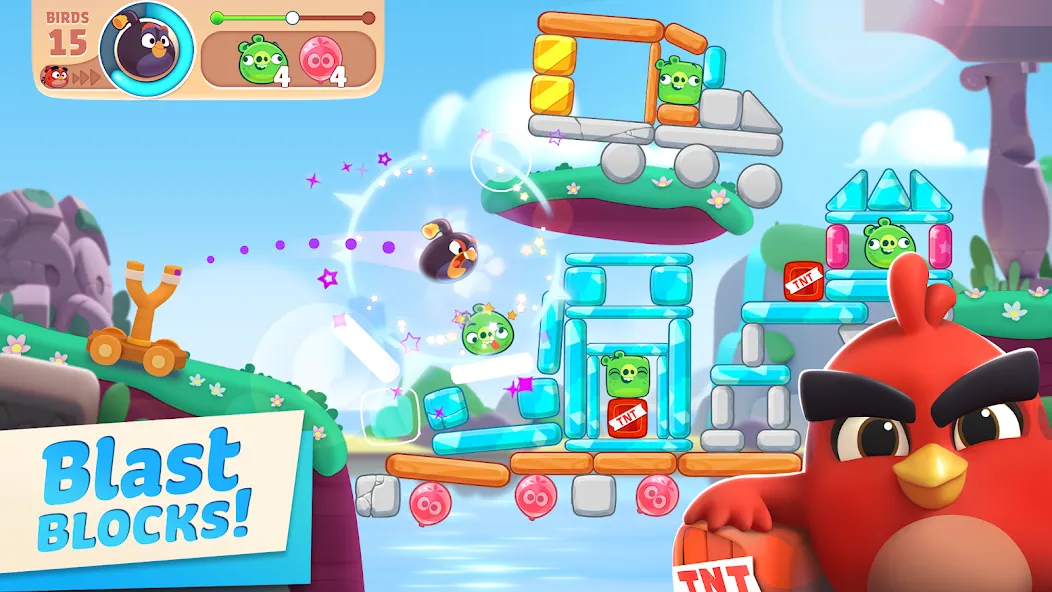 Angry Birds Journey (Энгри Бердс Джорни) МОД/Взлом [Деньги, Монеты и Меню MOD] Screenshot 1