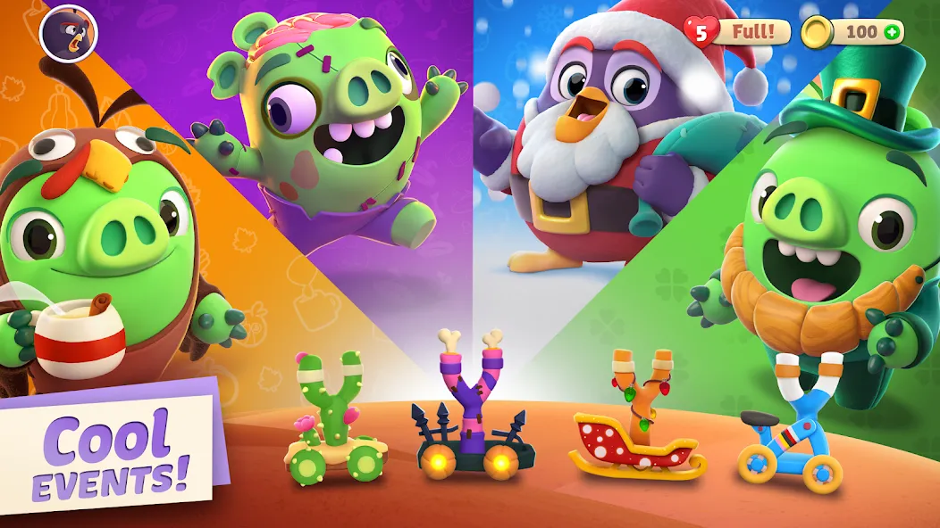 Angry Birds Journey (Энгри Бердс Джорни) МОД/Взлом [Деньги, Монеты и Меню MOD] Screenshot 3