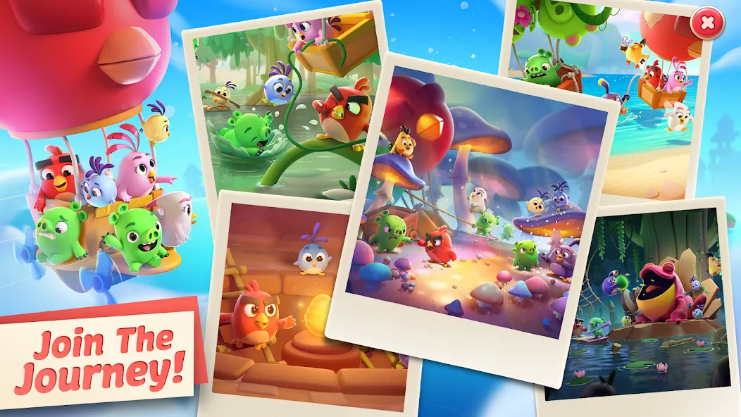 Angry Birds Journey (Энгри Бердс Джорни) МОД/Взлом [Деньги, Монеты и Меню MOD] Screenshot 5