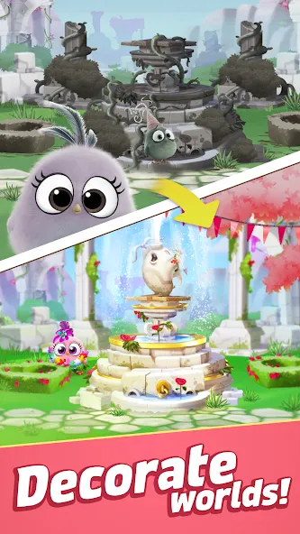 Angry Birds Match 3 (Энгри Бердс Матч 3) МОД/Взлом [Бесконечные деньги, Монеты и Мега MOD] Screenshot 4