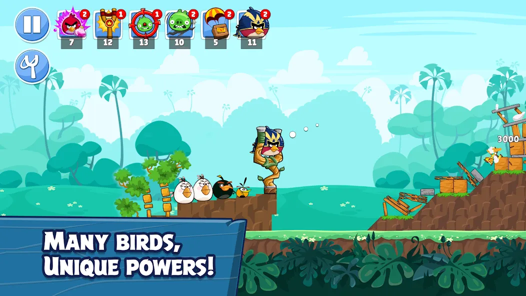 Angry Birds Friends (Энгри Брдс Френдс) МОД/Взлом [Деньги, Монеты и Меню MOD] Screenshot 3