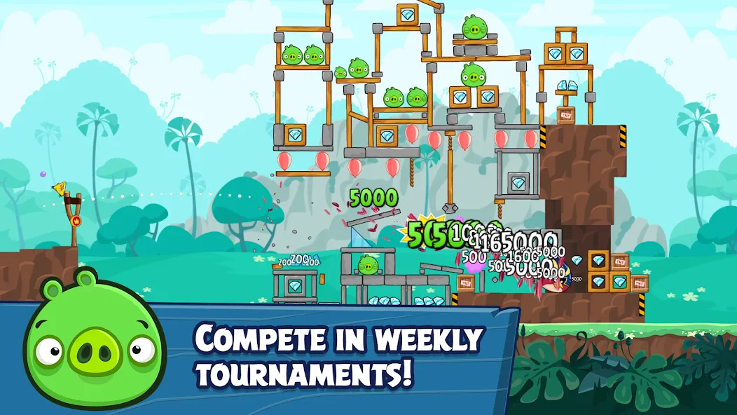 Angry Birds Friends (Энгри Брдс Френдс) МОД/Взлом [Деньги, Монеты и Меню MOD] Screenshot 4