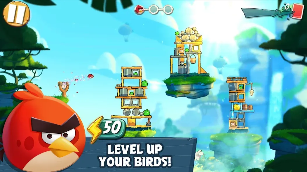 Angry Birds 2 (Энгри Бердс 2) МОД/Взлом [Много монет, Открытые уровни и Мега MOD] Screenshot 2