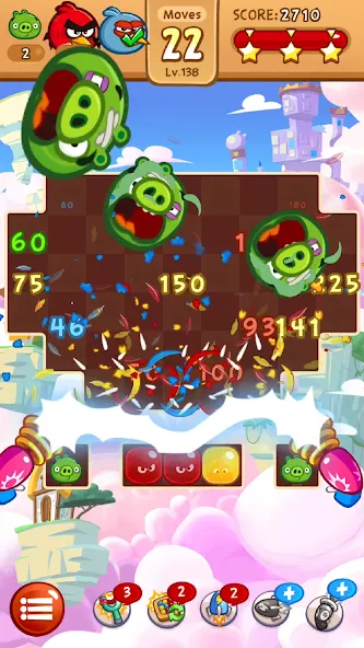 Angry Birds Blast (Энгри Бердс Бласт) МОД/Взлом [Меню, Бесконечные монеты и Открытые уровни] Screenshot 4