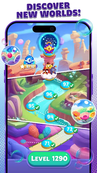 Angry Birds Dream Blast (Энгри Бердс Дрим Бласт) МОД/Взлом [Много монет, Открытые уровни и Мега MOD] Screenshot 5