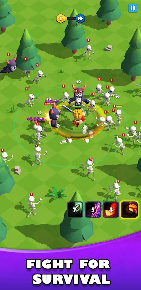 Idle Warrior Defence RPG (Айдл Вариор Дефенс РПГ) МОД/Взлом [Деньги, Монеты и Меню MOD] Screenshot 1