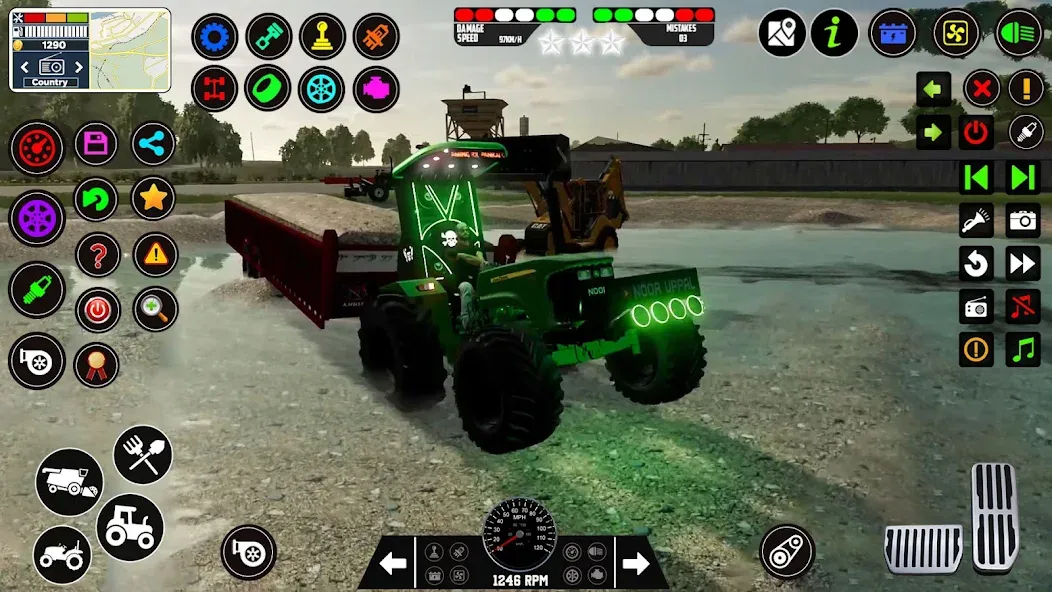 Indian Tractor Farming Games МОД/Взлом [Меню, Бесконечные монеты и Открытые уровни] Screenshot 3