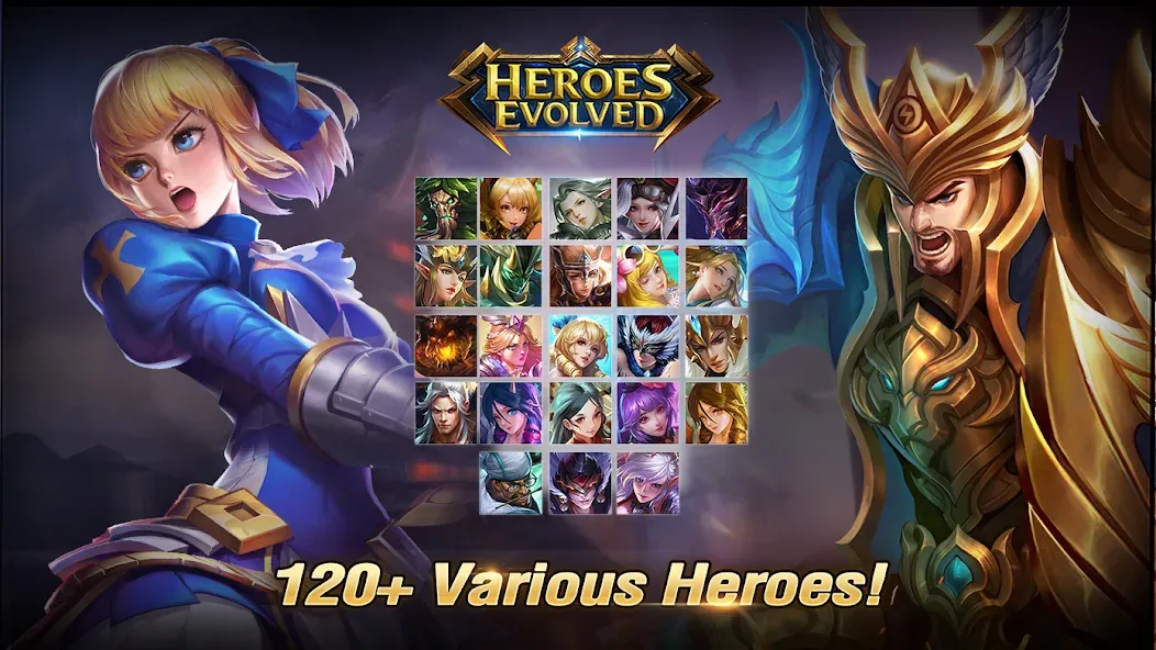 Heroes Evolved (Герои Эволюции) МОД/Взлом [Много монет, Открытые уровни и Мега MOD] Screenshot 4