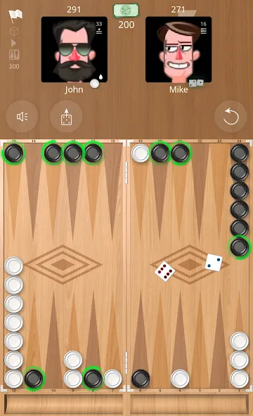 Backgammon Online МОД/Взлом [Много монет, Открытые уровни и Мега MOD] Screenshot 1