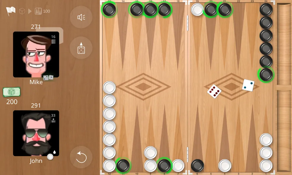 Backgammon Online МОД/Взлом [Много монет, Открытые уровни и Мега MOD] Screenshot 3