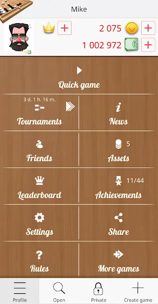 Backgammon Online МОД/Взлом [Много монет, Открытые уровни и Мега MOD] Screenshot 5