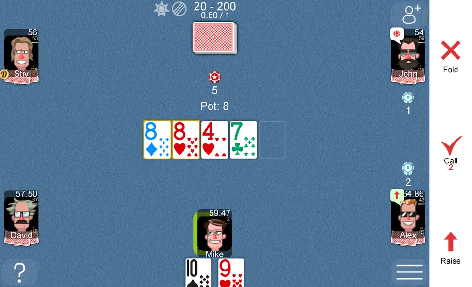 Poker Online МОД/Взлом [Бесконечные деньги, Монеты и Мега MOD] Screenshot 3