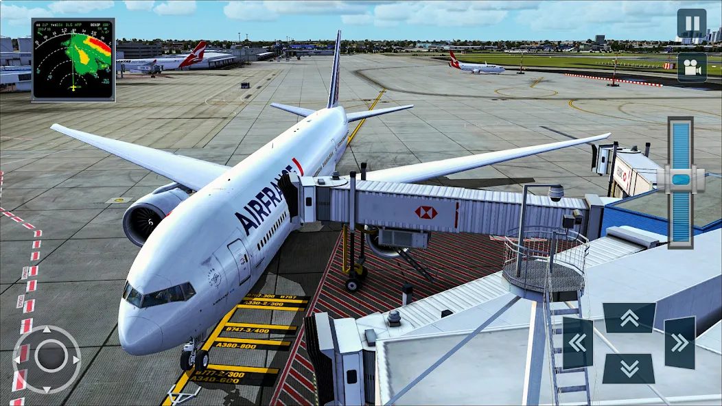 Real Plane Flying Simulator МОД/Взлом [Много монет, Открытые уровни и Мега MOD] Screenshot 3