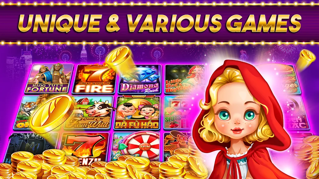 Casino Frenzy - Slot Machines (Казино Френзи) МОД/Взлом [Бесконечные деньги, Монеты и Мега MOD] Screenshot 3