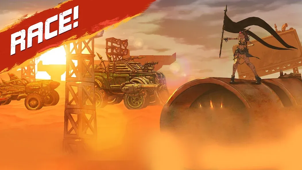 Road Warrior: Nitro Car Battle (Роуд Ворриор Нитро) МОД/Взлом [Бесконечные деньги, Монеты и Мега MOD] Screenshot 2