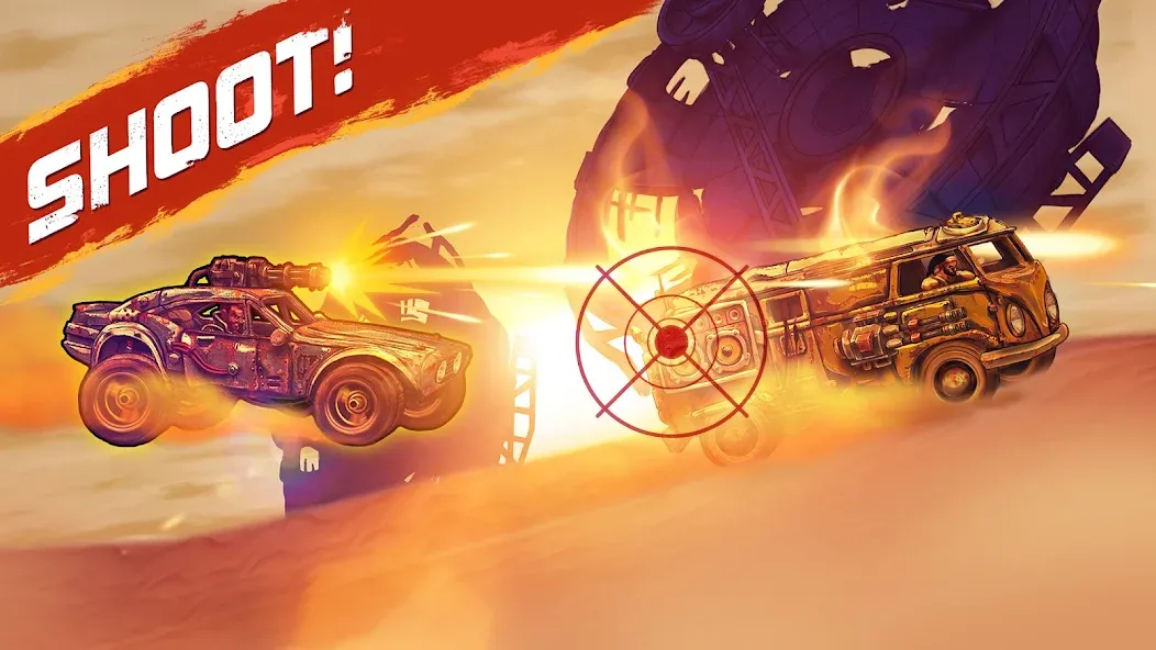 Road Warrior: Nitro Car Battle (Роуд Ворриор Нитро) МОД/Взлом [Бесконечные деньги, Монеты и Мега MOD] Screenshot 3