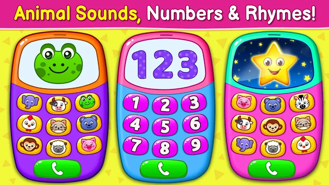 Baby Games: Piano & Baby Phone (Бейби Геймс) МОД/Взлом [Много денег, Монет и Все открыто] Screenshot 1