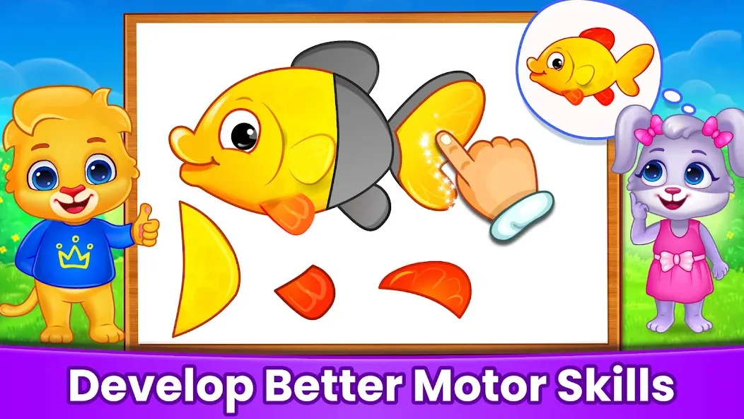 Puzzle Kids: Jigsaw Puzzles МОД/Взлом [Деньги, Монеты и Меню MOD] Screenshot 5