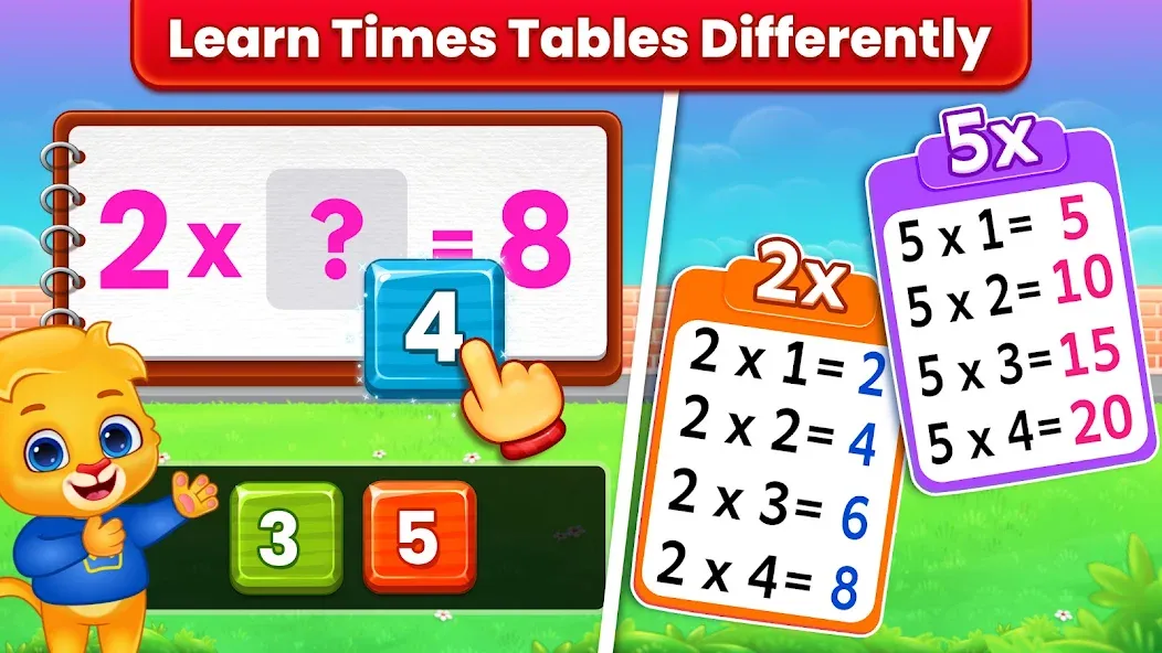 Kids Multiplication Math Games МОД/Взлом [Все открыто, Дополнительные деньги и Меню MOD] Screenshot 2