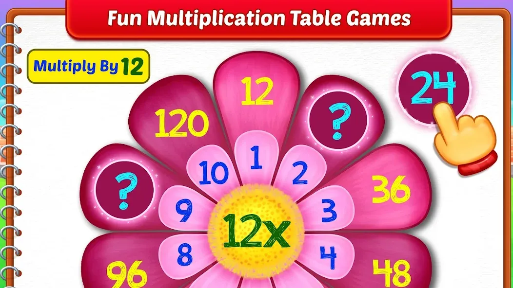 Kids Multiplication Math Games МОД/Взлом [Все открыто, Дополнительные деньги и Меню MOD] Screenshot 4