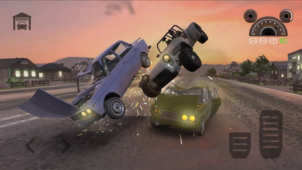 Car Crash Racing - Russia (Кар Краш Рейсинг) МОД/Взлом [Все открыто, Дополнительные деньги и Меню MOD] Screenshot 1