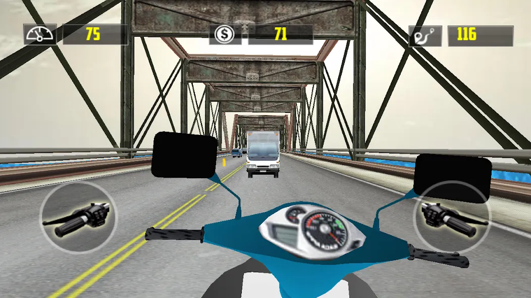 Traffic Rider+ МОД/Взлом [Деньги, Монеты и Меню MOD] Screenshot 1