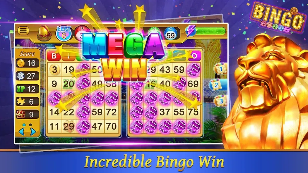 Bingo Happy HD - Bingo Games (Бинго Хэппи ХД) МОД/Взлом [Меню, Бесконечные монеты и Открытые уровни] Screenshot 4
