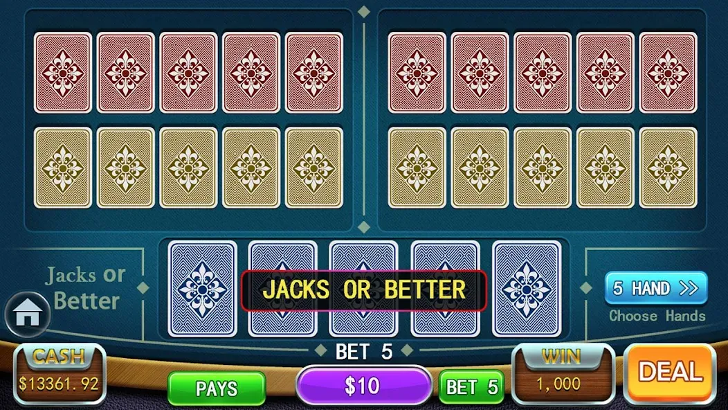 Video Poker Games - Multi Hand (Видео покер игры) МОД/Взлом [Все открыто, Дополнительные деньги и Меню MOD] Screenshot 4