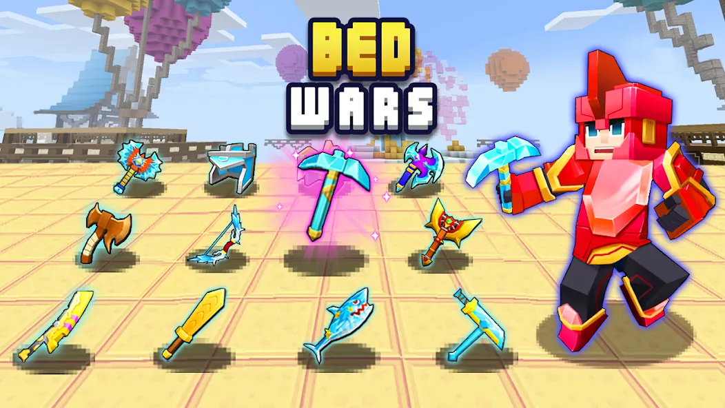 Bed Wars Lite (Бед Варс) МОД/Взлом [Все открыто, Дополнительные деньги и Меню MOD] Screenshot 1