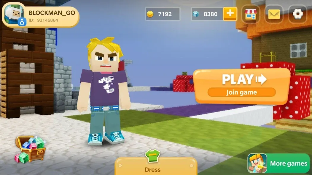 Sky Wars for Blockman Go (Скай Варс для Блокман Го) МОД/Взлом [Деньги, Монеты и Меню MOD] Screenshot 1
