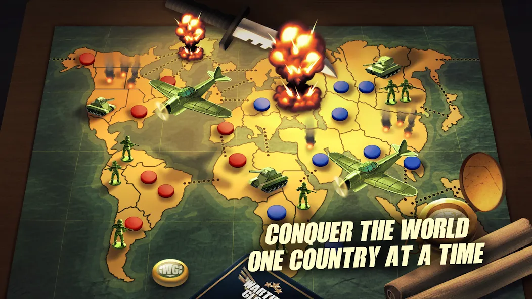 Risk of War - Wartime Glory МОД/Взлом [Все открыто, Дополнительные деньги и Меню MOD] Screenshot 2