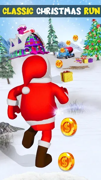 Xmas Santa Surfer Running Game (Ксмас Санта Серфер Раннинг Гейм) МОД/Взлом [Много монет, Открытые уровни и Мега MOD] Screenshot 5
