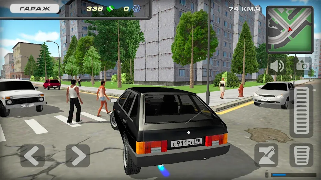 Lada 2109 Russian Car Driver МОД/Взлом [Много денег, Монет и Все открыто] Screenshot 2